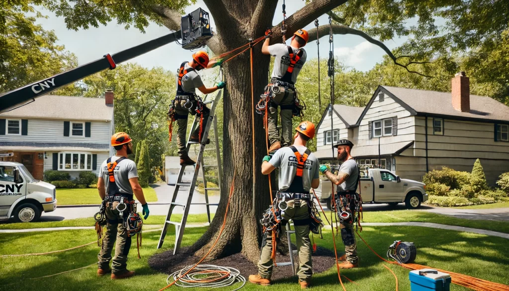 CNY Tree Service Cabling a Tree